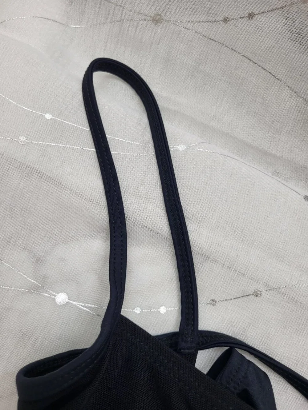 Victoria's Secret Floral Embroider Sheer Mesh Bodysuit One Piece Sexy Size 8 Vtg
